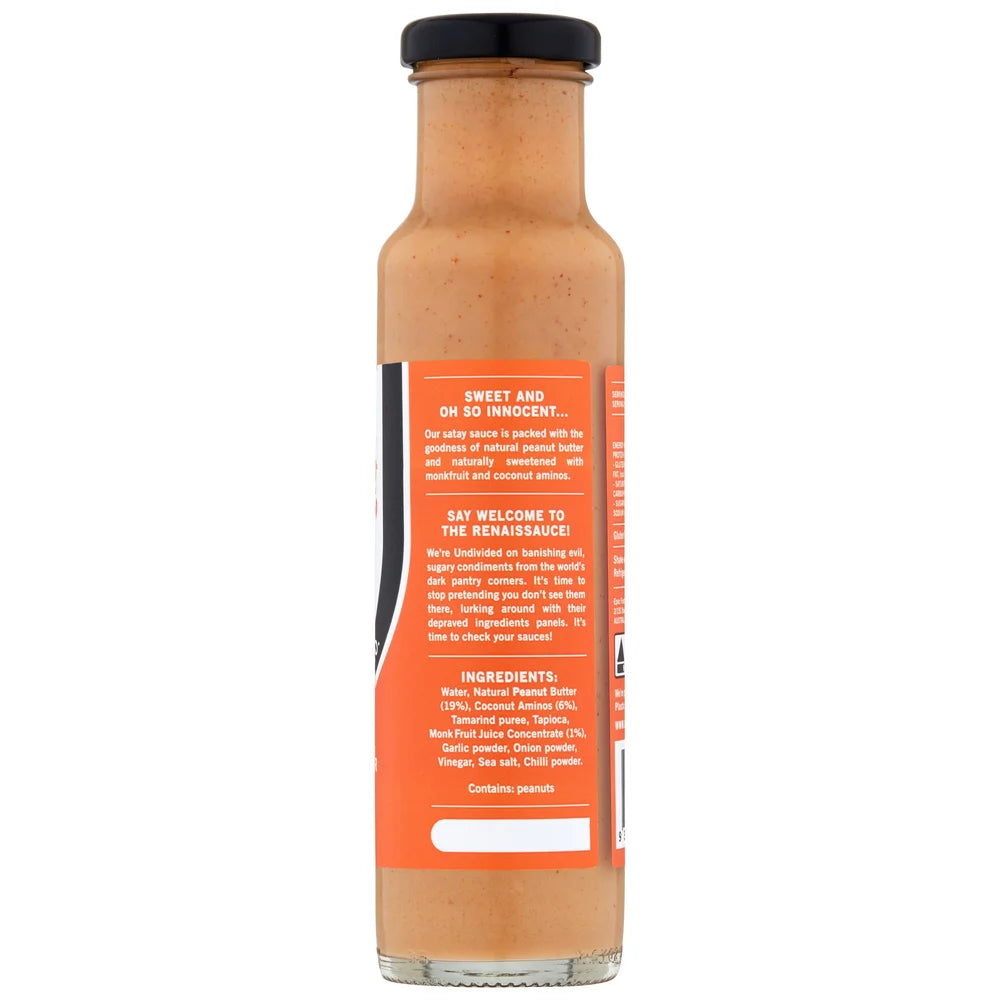 Undivided Food Co Good Sauce Satay 12x260g side