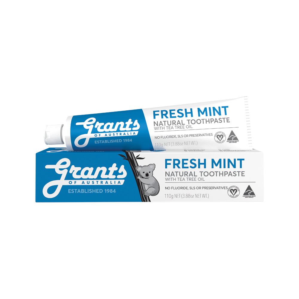 Grants Of Australia Toothpaste Fresh Mint with Tea Tree Oil 110g