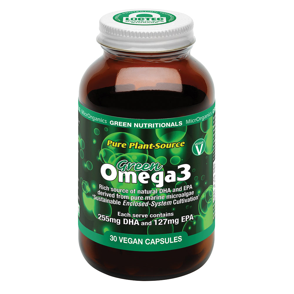 Green Nutritionals Pure Plant-source Green Omega 3 30 Vegan Capsules