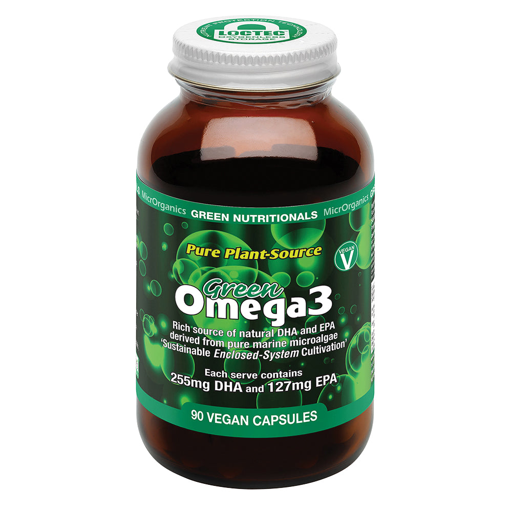 Green Nutritionals Pure Plant-source Green Omega 3 90 Vegan Capsules