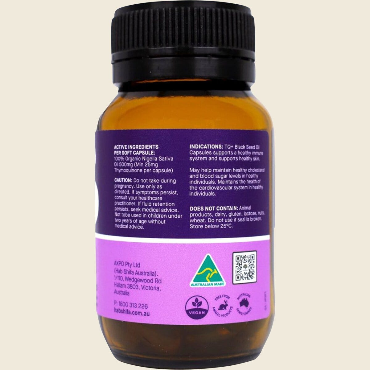 Hab Shifa Black Seed Oil 60 Vege Caps