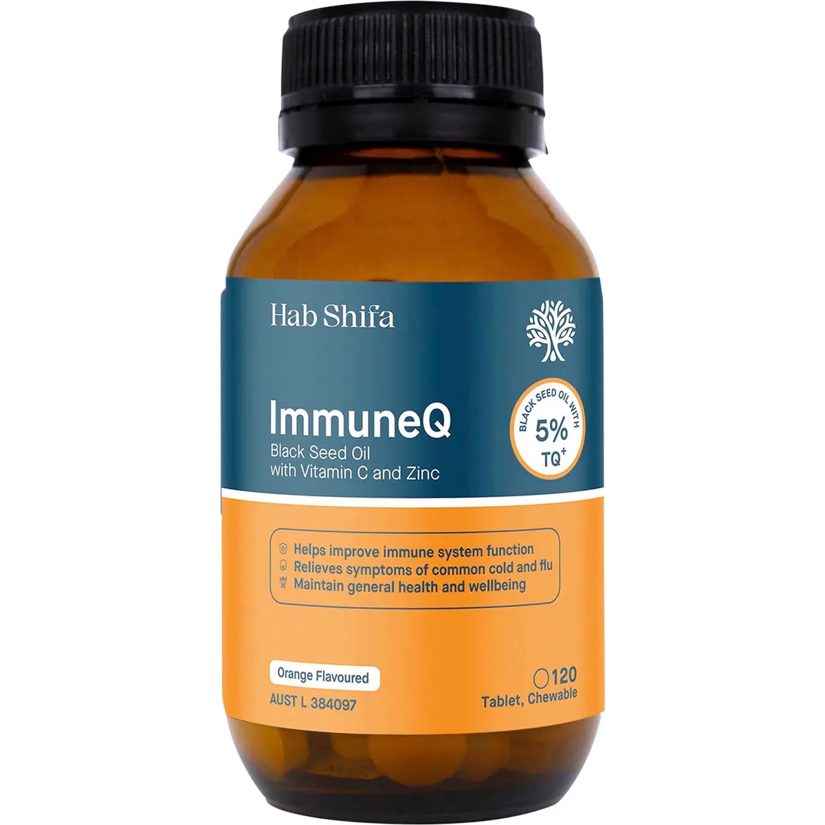 Hab Shifa Immune Q with Vitamin C & Zinc 120c