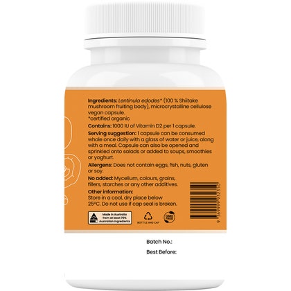 Hi-D Natural Vitamin D 1000 IU 60 Caps