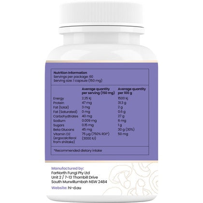 Hi-D Natural Vitamin D 3000 IU 60 Caps