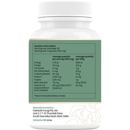 Hi-D Natural Vitamin D 5000 IU 60 Caps