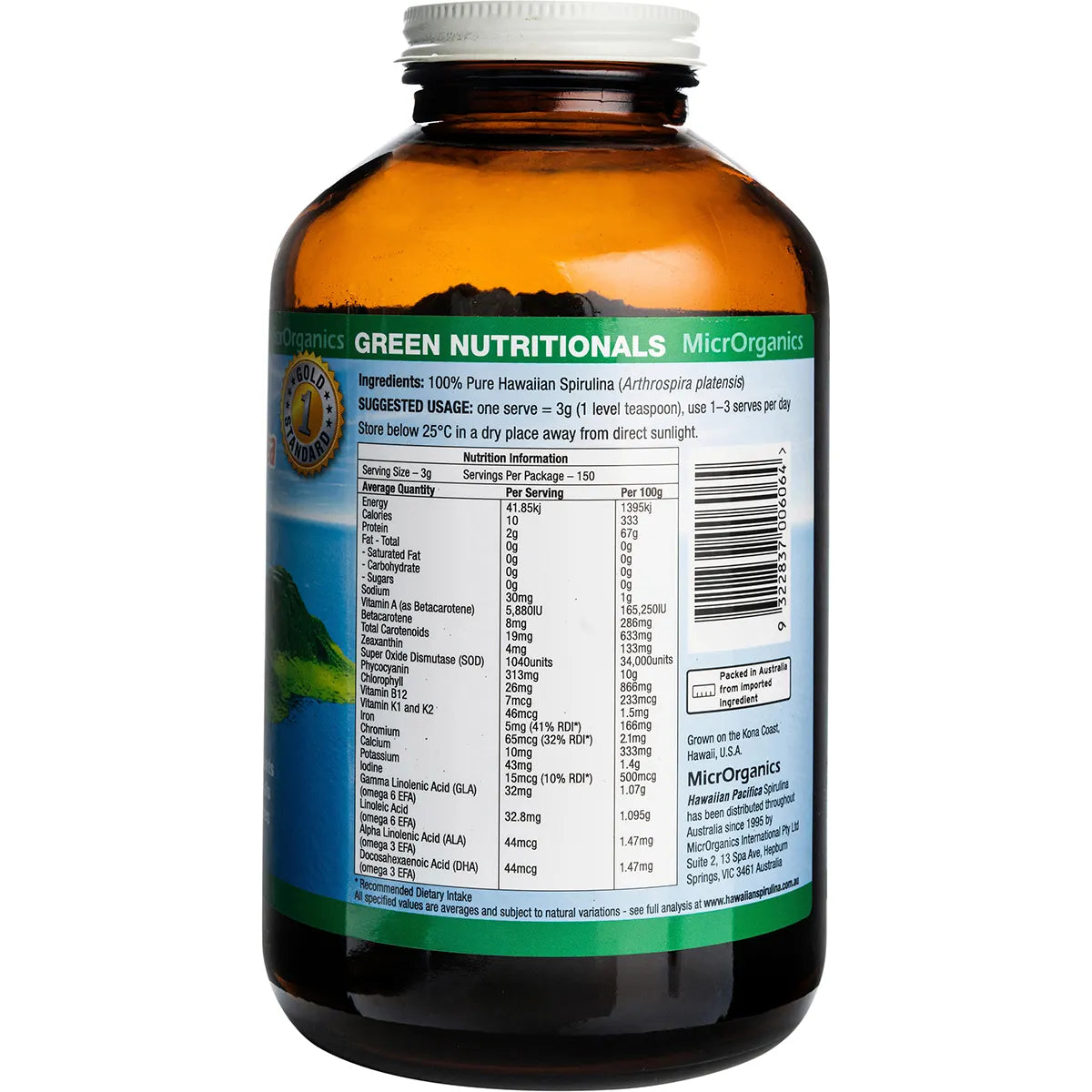 Green Nutritionals Spirulina Powder 450g