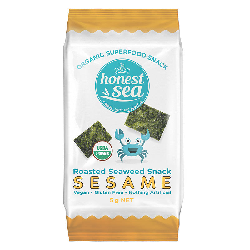 Honest Sea Certified Organic Seaweed Sesame 5g x 10-pack
