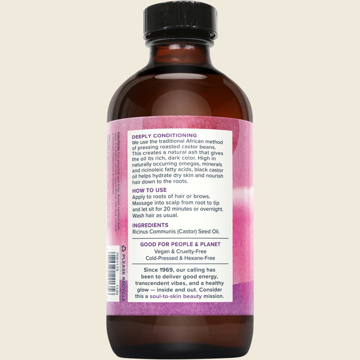 Heritage Store Black Castor Oil 237ml