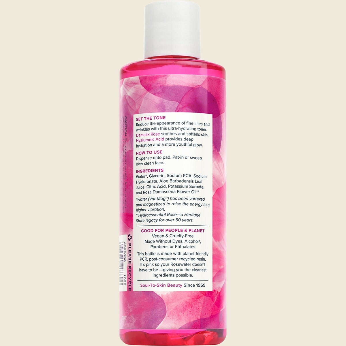 Heritage Store Rosewater Toner Dry to Combination Skin 237ml