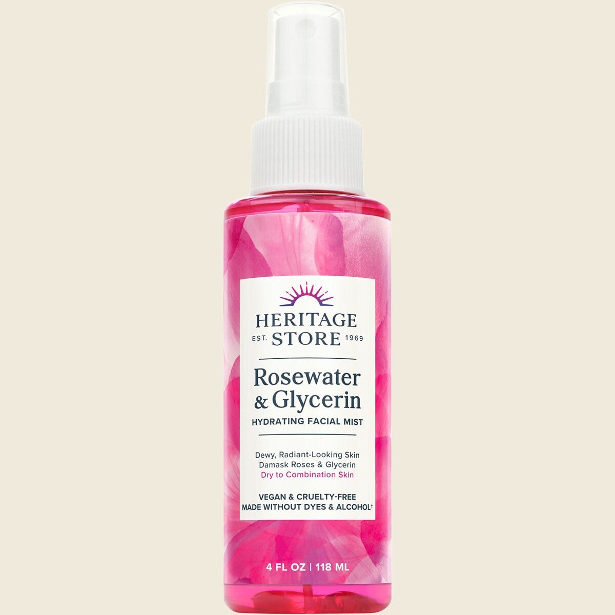 Heritage Store Rosewater & Glycerin Hydrating Facial Mist