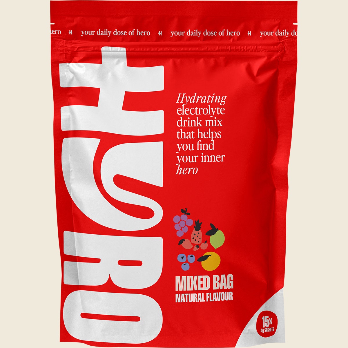 Hyro Electrolyte Sachets Mixed Bag Hasta 4g 15-pack Front