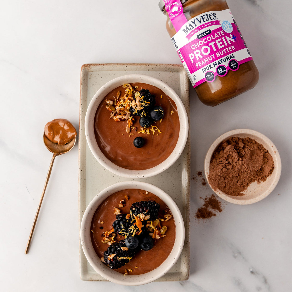 Mayver's Peanut Butter Protein PlusChoc 375g x6