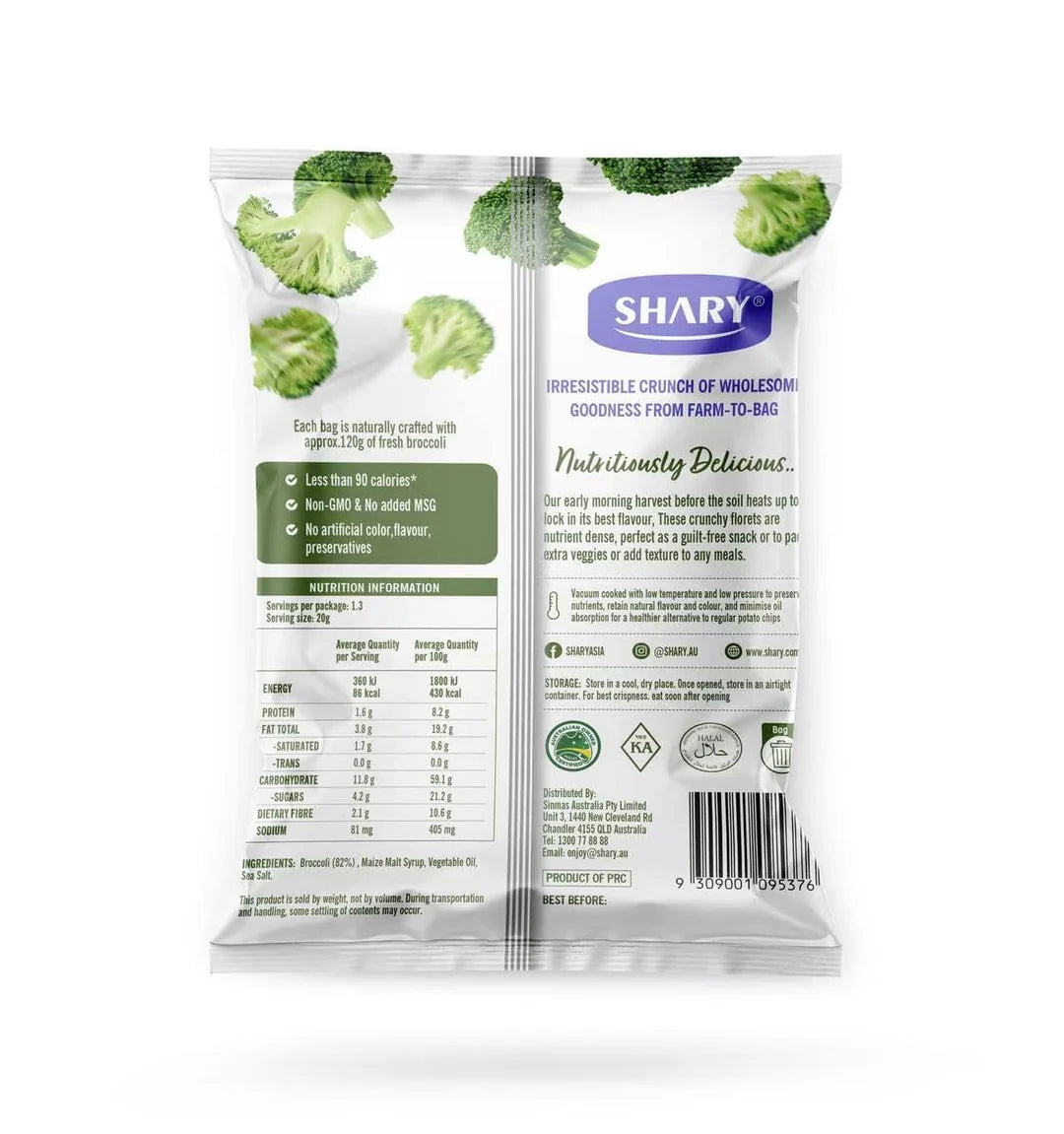 Shary Broccoli Crisps 25g