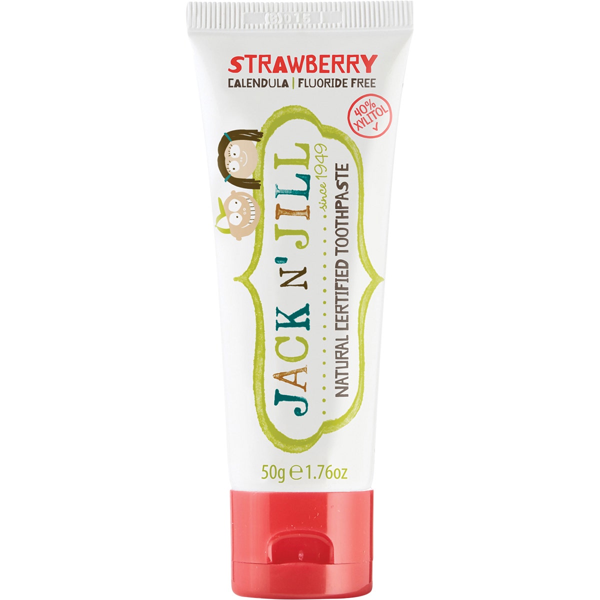Jack N' Jill Toothpaste Children Strawberry Fluoride Free 50g