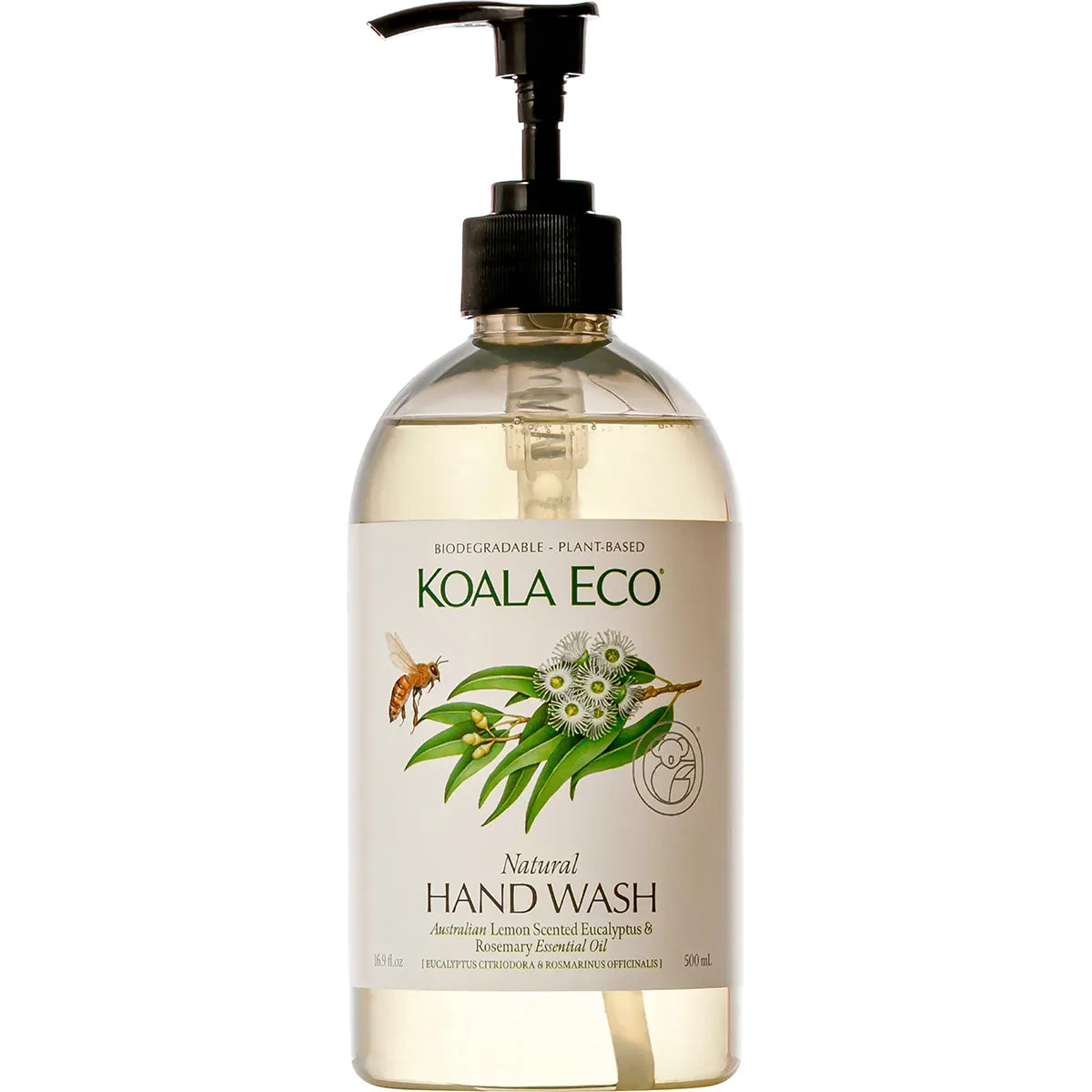 Koala Eco All Natural Hand Wash Lemon Scented Eucalyptus & Rosemary - 500ml