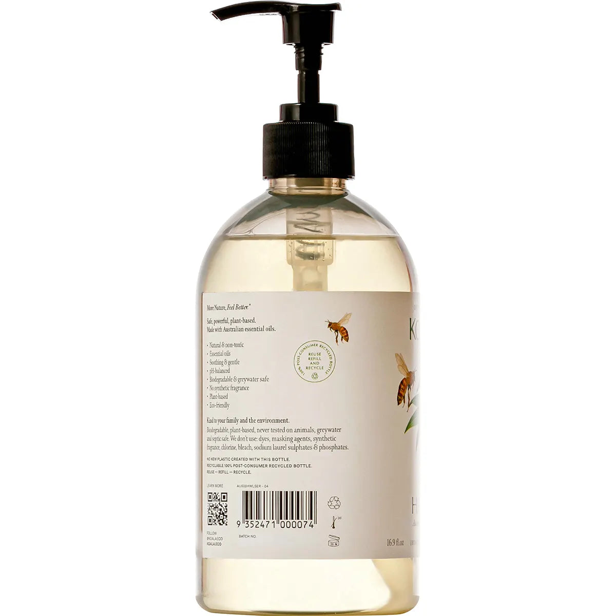 Koala Eco All Natural Hand Wash Lemon Scented Eucalyptus & Rosemary - 500ml