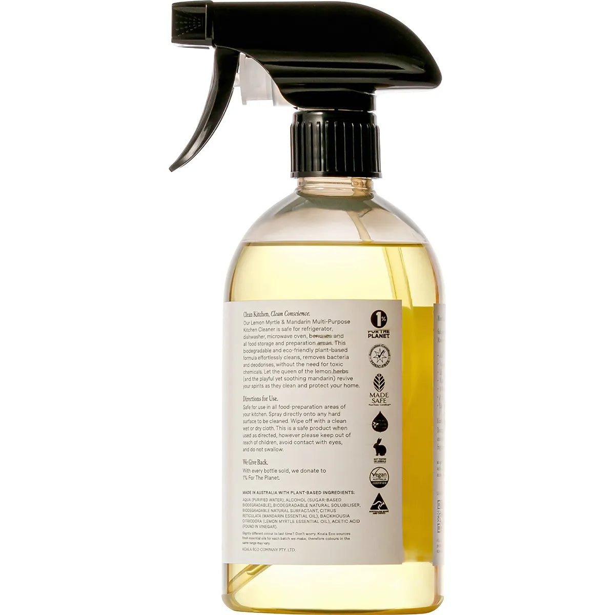 Koala Eco All Natural Kitchen Cleaner Lemon Myrtle & Mandarin - 500ml