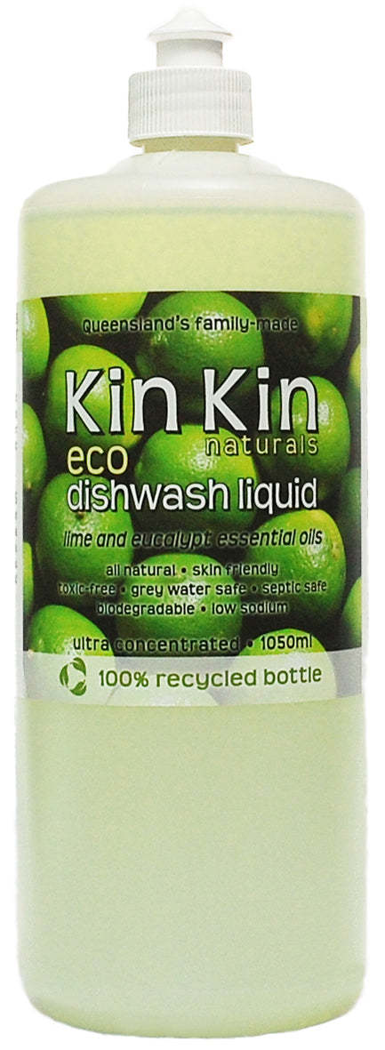 Kin Kin Naturals Dishwash Liquid Lime & Eucalypt 1050ml