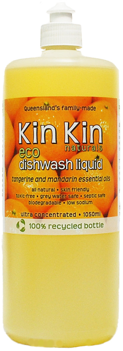Kin Kin Naturals Dishwash Liq Tangerine & Mandarin 1050ml