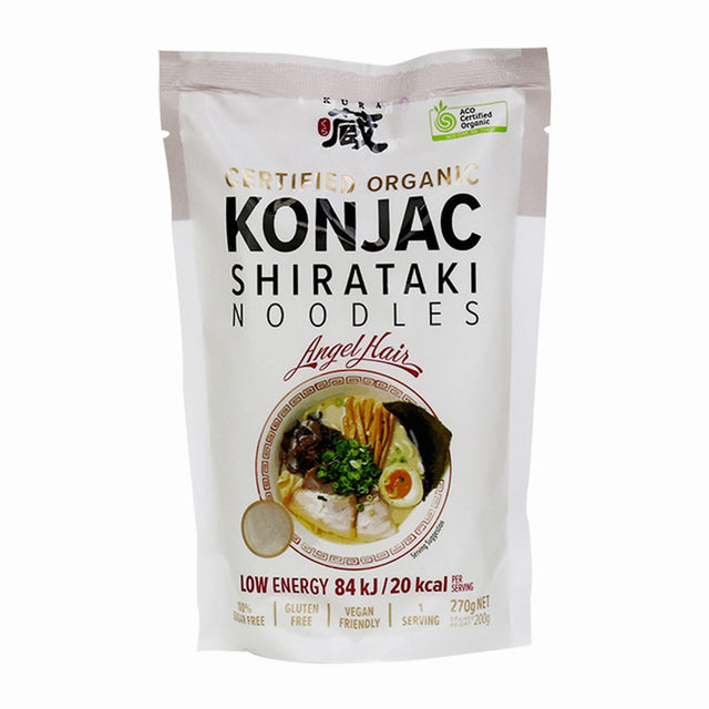 Kura Certified Organic Konjac Shirataki Angel Hair 270g