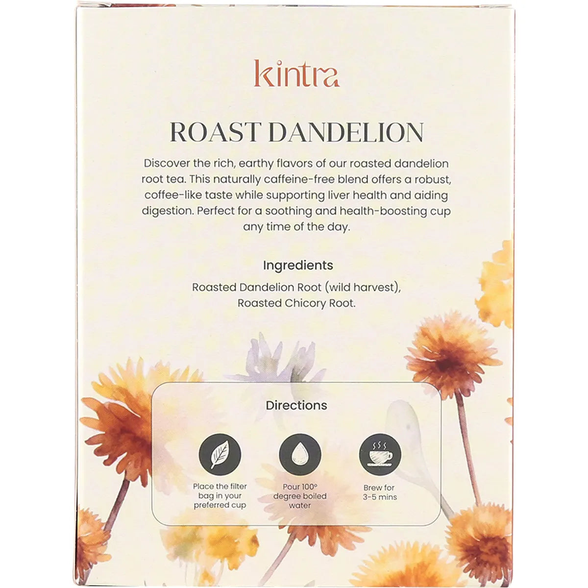 Kintra Foods Dandelion Blend 32 Filter bags 90g