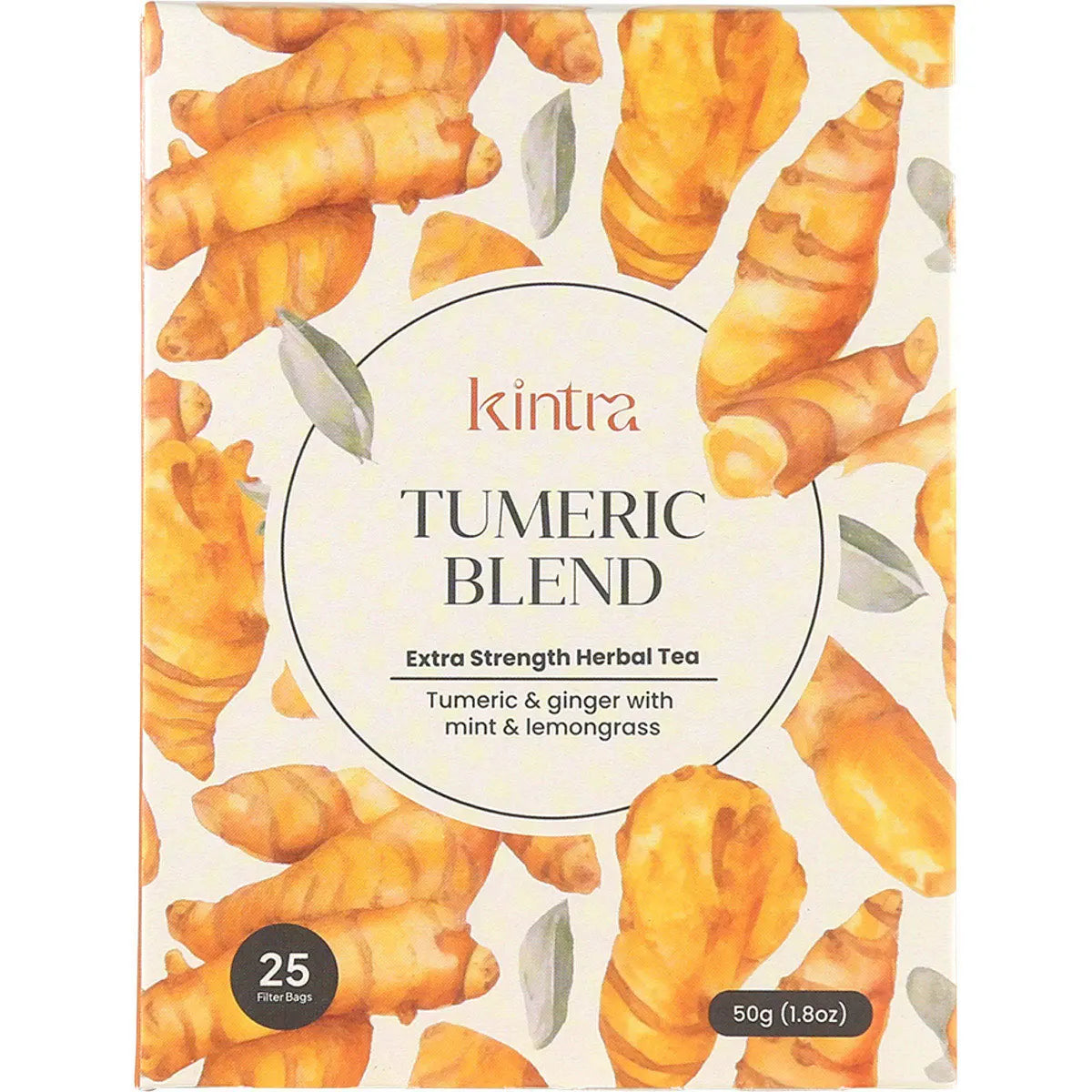 Kintra Foods Turmeric Tea Bags (25 bags) - 50g