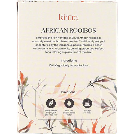Kintra Foods Rooibos African Tea Bags (32)- 80g