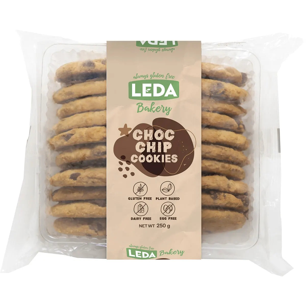 Leda Choc Chip Cookies Bakery Range 250g x 6