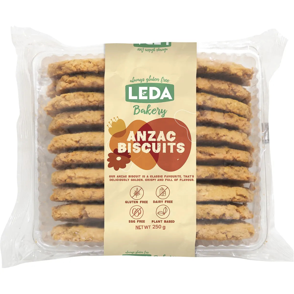 Leda ANZAC Biscuits Bakery Range 250g