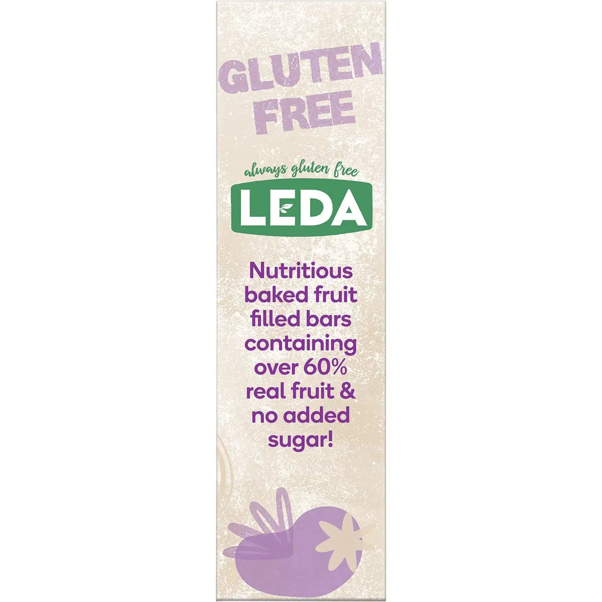 Leda Baked Fruit Filled Bars Triple Berry Multipack 5 Bars 190g x 6