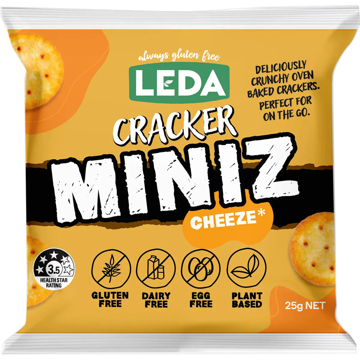 Leda Cracker Miniz Cheeze Multi 6 Pack 150g x 6
