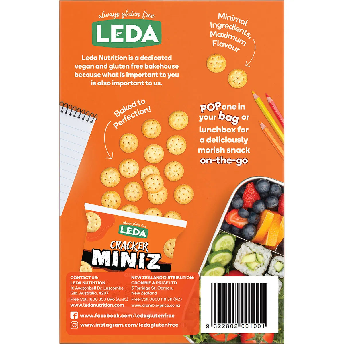 Leda Cracker Miniz Chick'n Multi 6 Pack 150g x 6