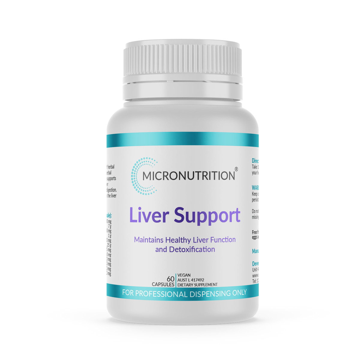 Micronutrition Liver Support 60 Vege Caps Front