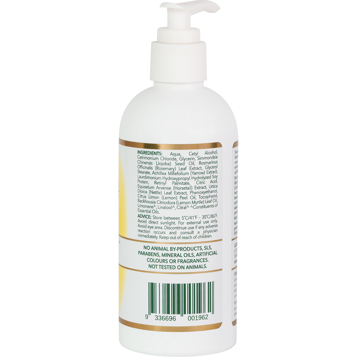 Lemon Myrtle Fragrances Conditioner Lemon Myrtle 250ml right side view