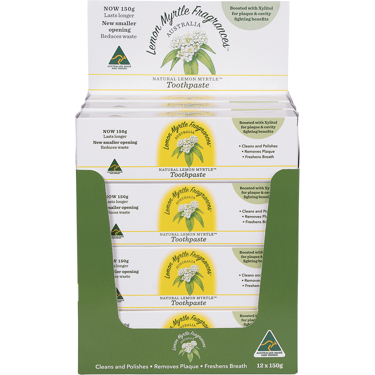 Lemon Myrtle Fragrances Toothpaste Lemon Myrtle 150g display view