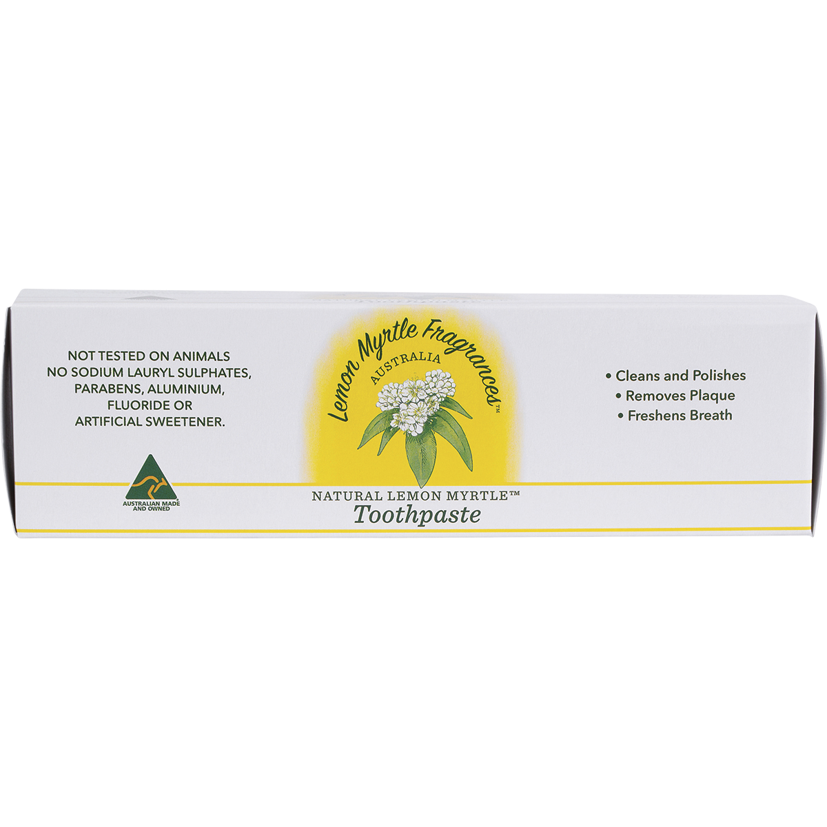 Lemon Myrtle Fragrances Toothpaste Lemon Myrtle 150g top view