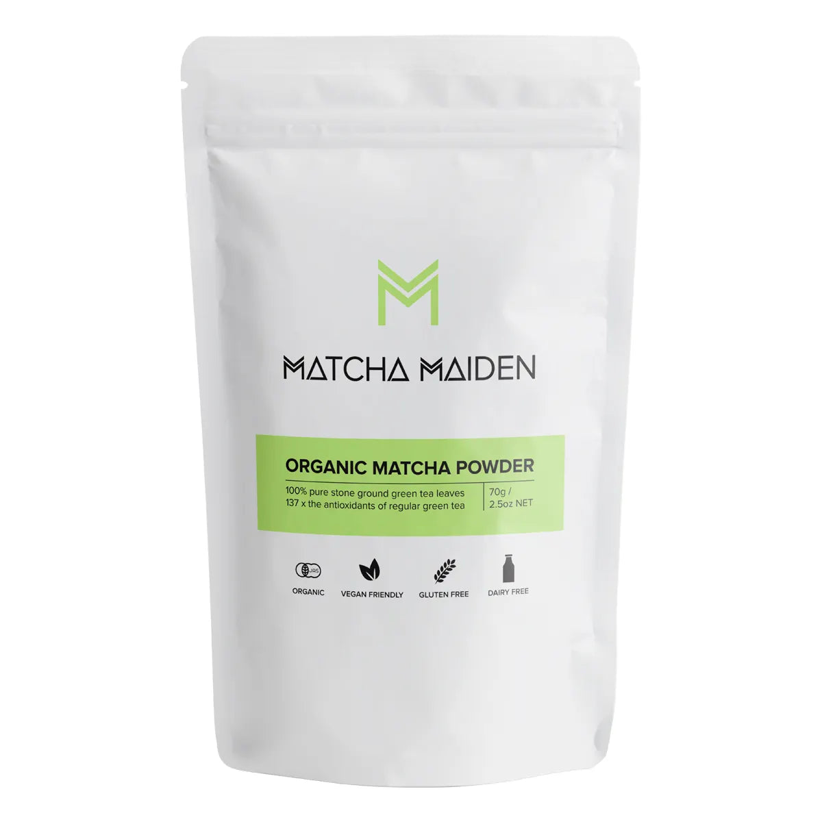 Matcha Maiden Matcha Green Tea Powder 100% Pure Stone Ground 70g