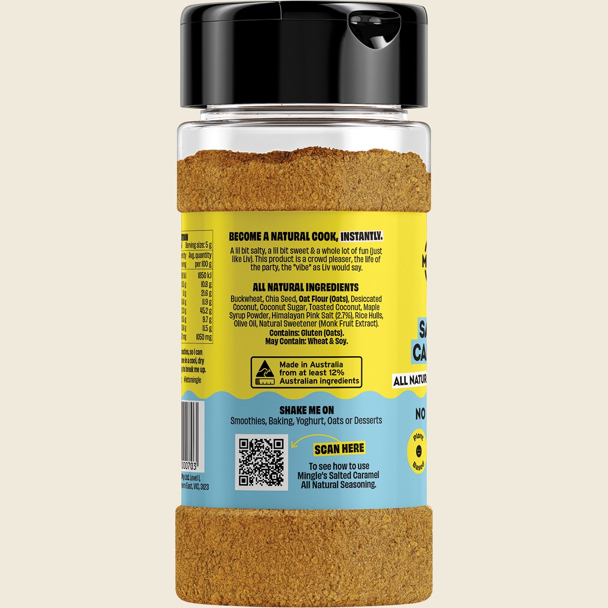 Mingle Liv's Fave Salted Caramel All Natural Sweet Topper 130g