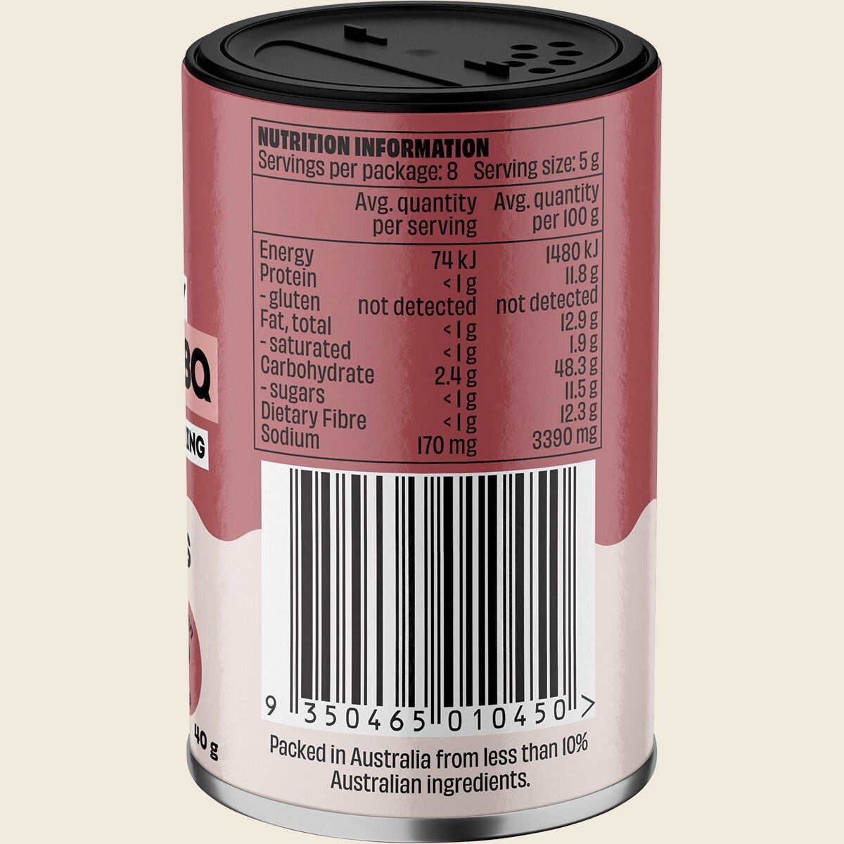 Mingle Korean BBQ All Natural Seasoning 40g right side
