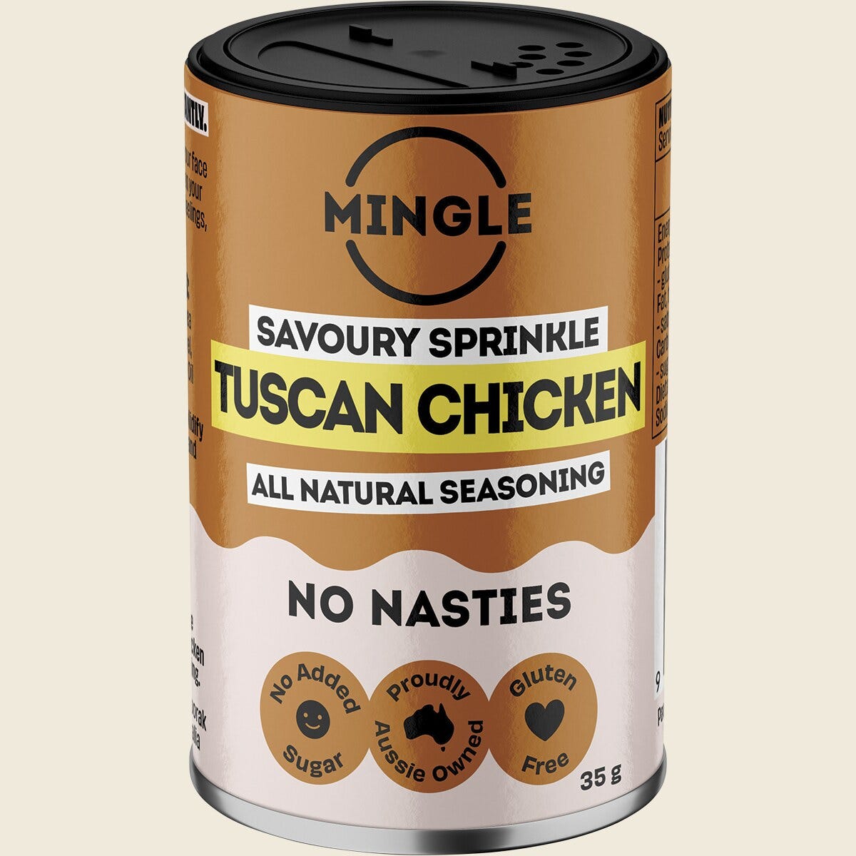 Mingle Tuscan Chicken All Natural Seasoning 35g front
