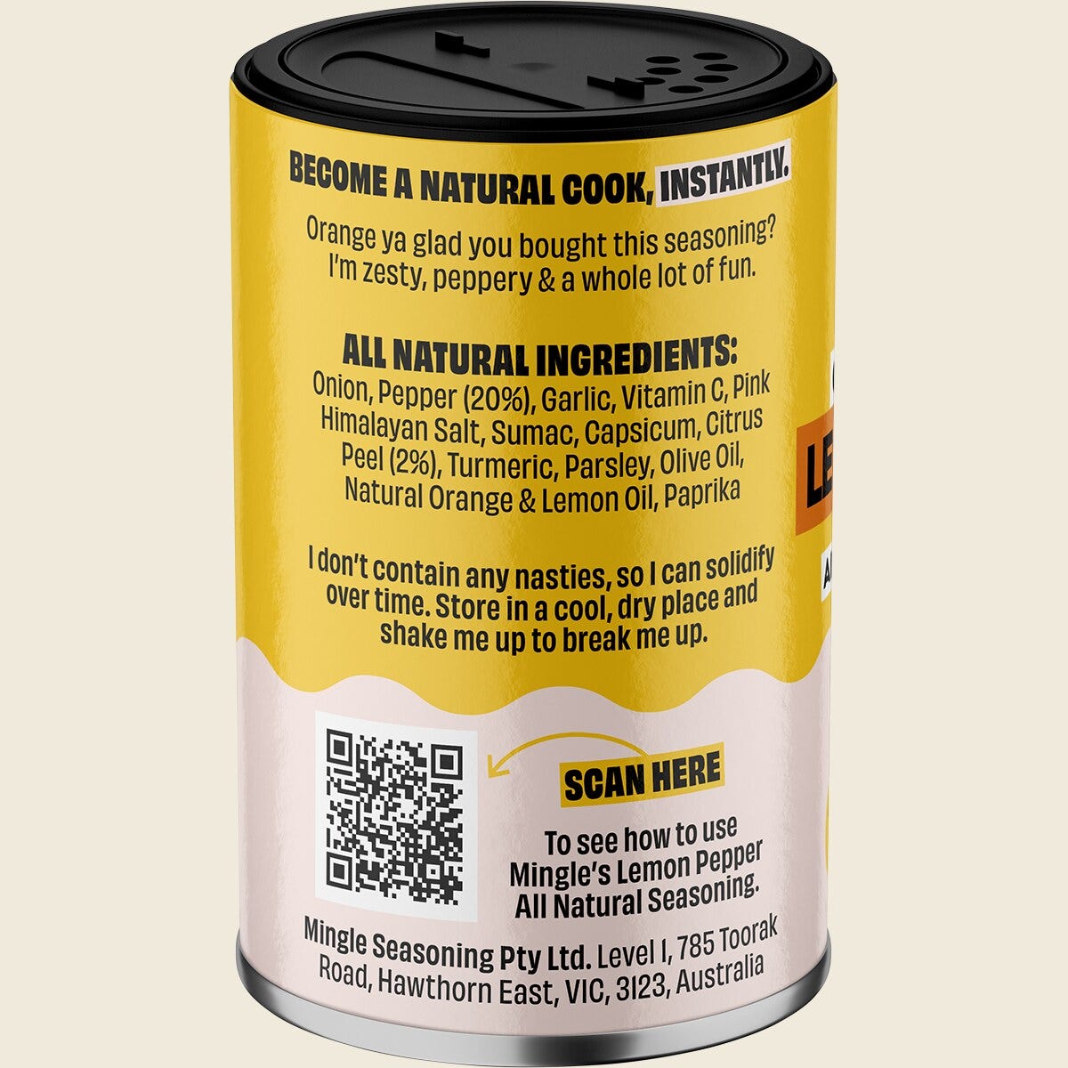 Mingle Lemon Pepper All Natural Seasoning 35g