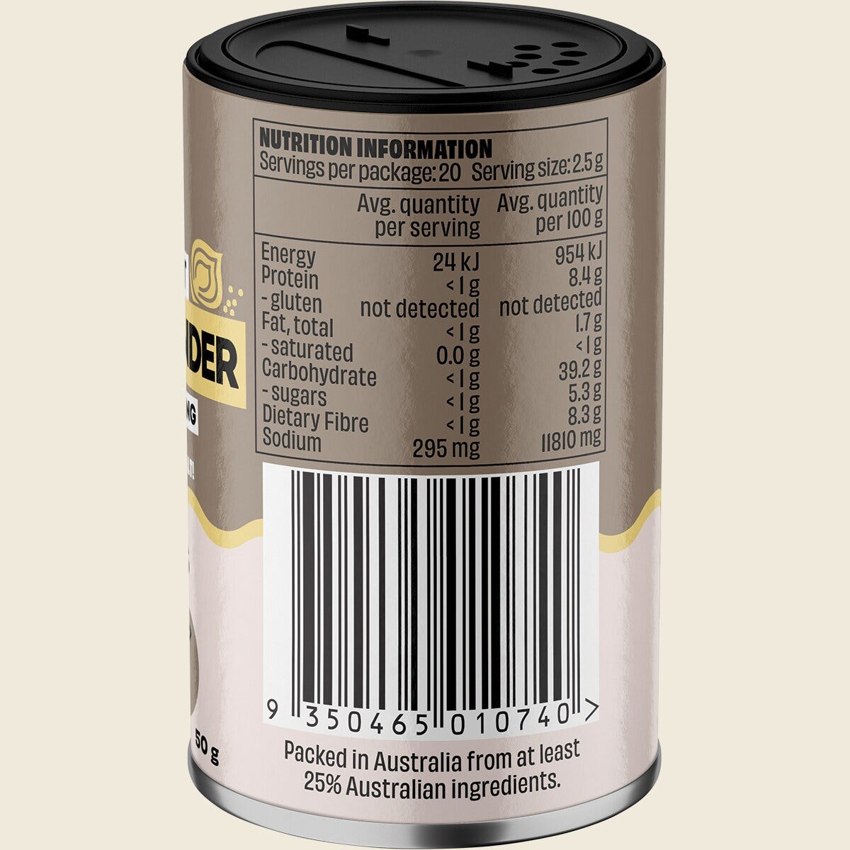 Mingle Meat All Rounder All Natural Seasoning 50g right side