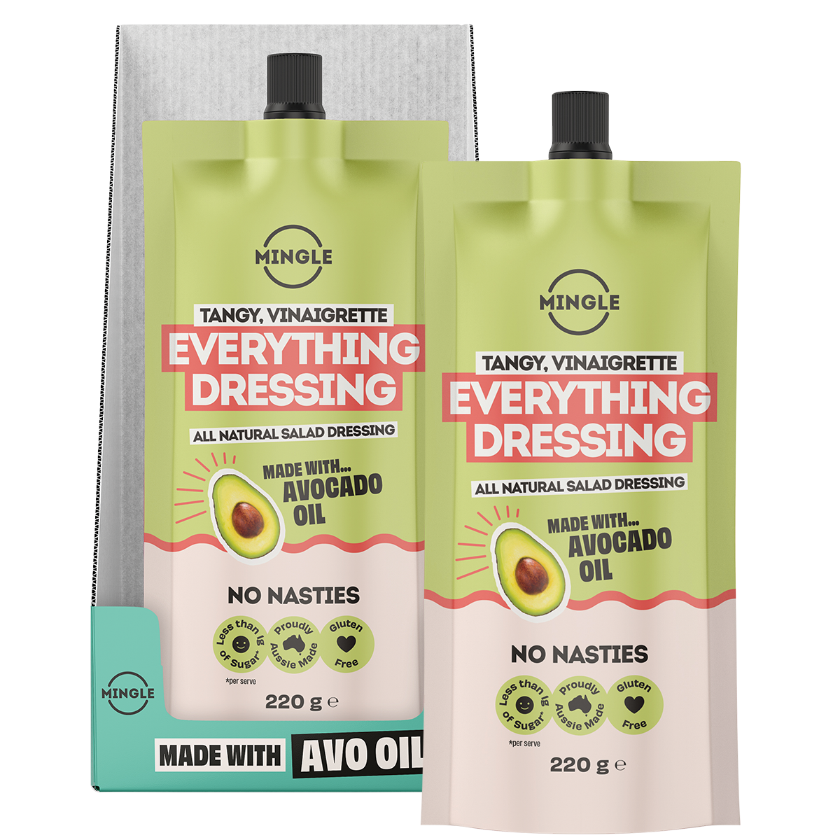 Mingle Everything All Natural Salad Dressing 220g combo