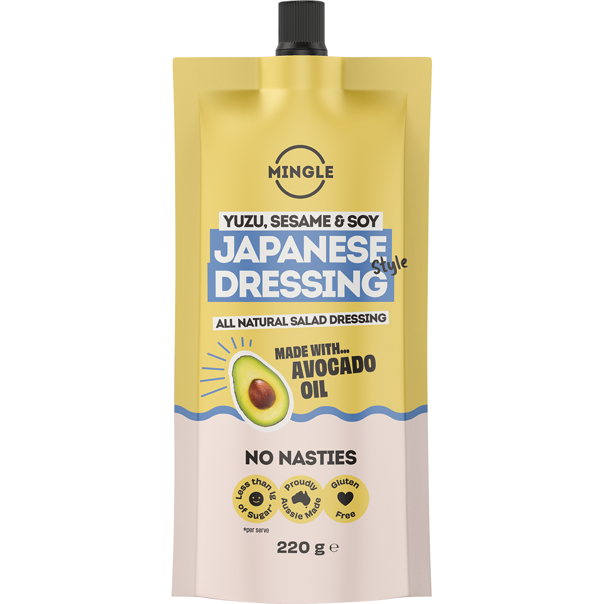 Mingle Japanese Style All Natural Salad Dressing 220g front