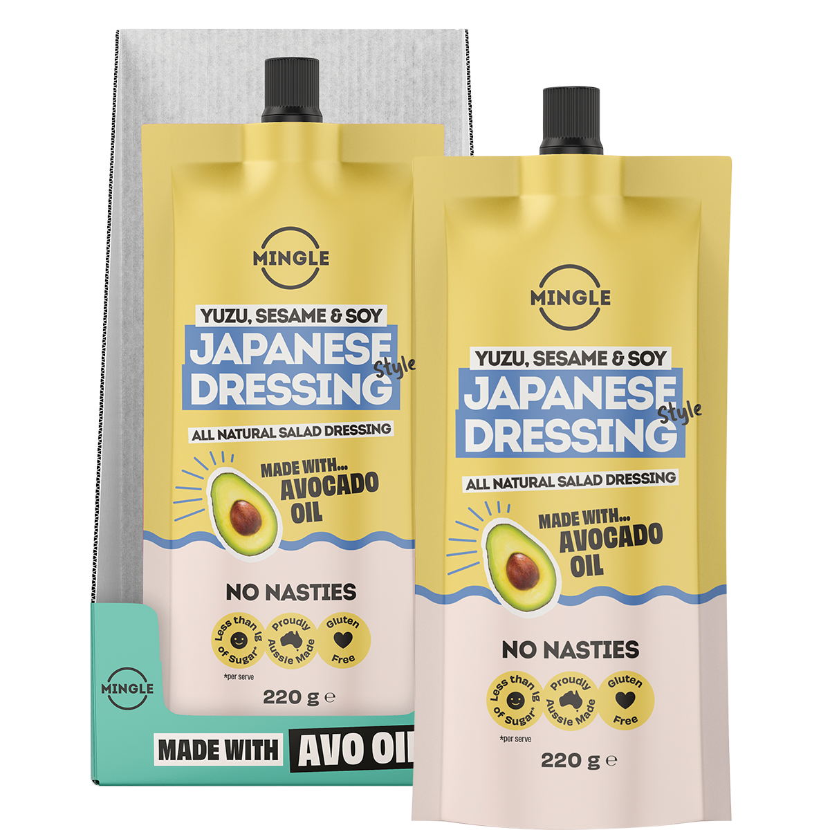 Mingle Japanese Style All Natural Salad Dressing 220g combo