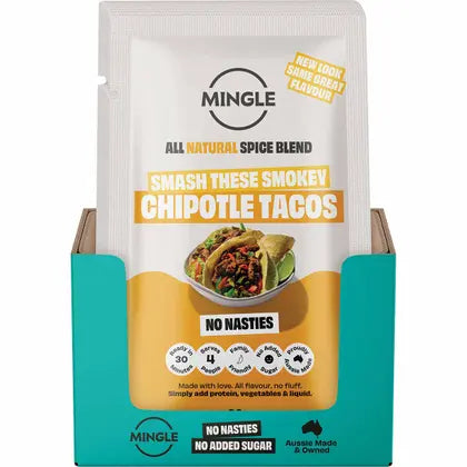 Mingle Smokey Chipotle Tacos All Natural Recipe Base 12x30g