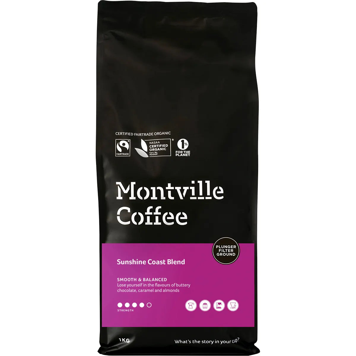 Montville Coffee Sunshine Coast Blend Plunger (Ground)