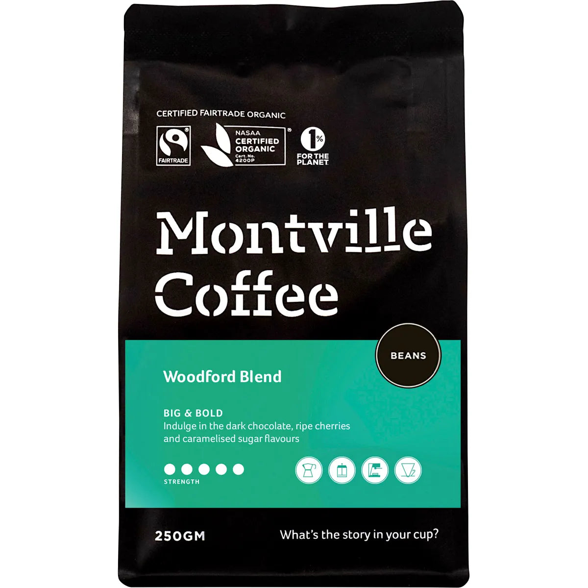 Montville Coffee Woodford Blend (Beans)
