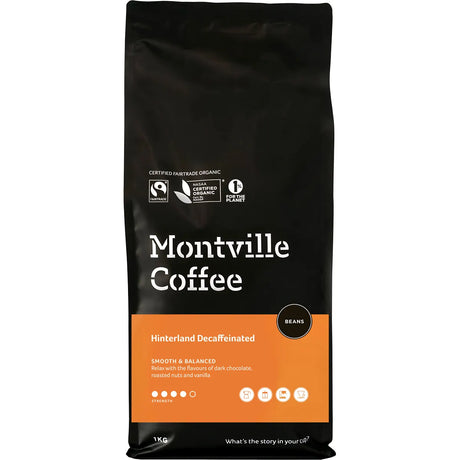 Montville Coffee Decaf Coffee Hinterland Blend (Beans)