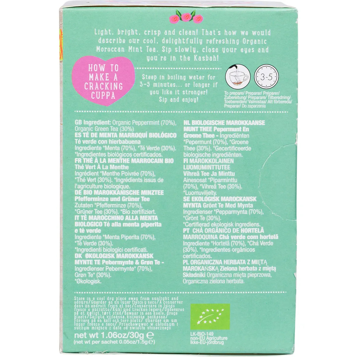 Ministry of Tea Organic Moroccan Mint Tea Tea Bags 20pk